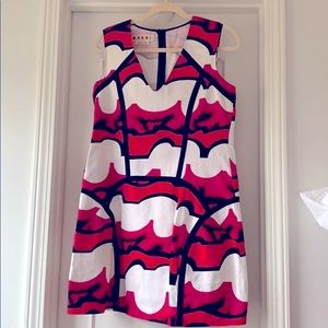 Marni graphic mini dress